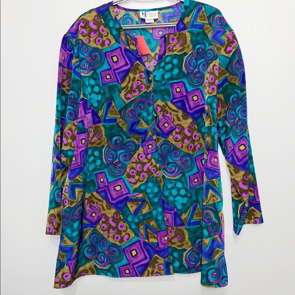 Maggie sweet print blouse